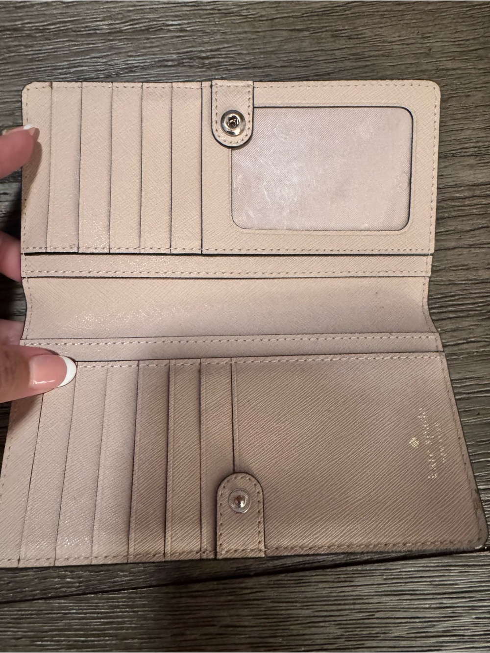 Women's Long Wallet Organizer in Light Pink - Unbranded